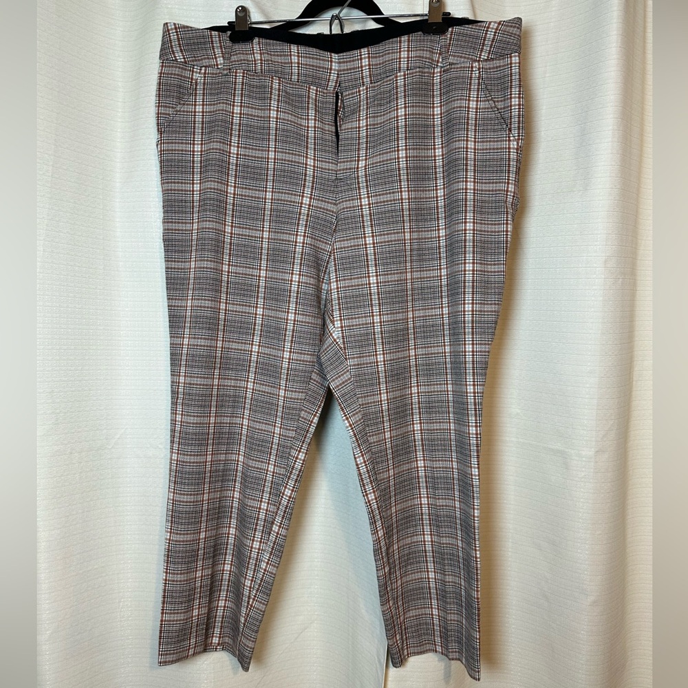 Ava&Viv 18w Plaid Checkered Dress Pants